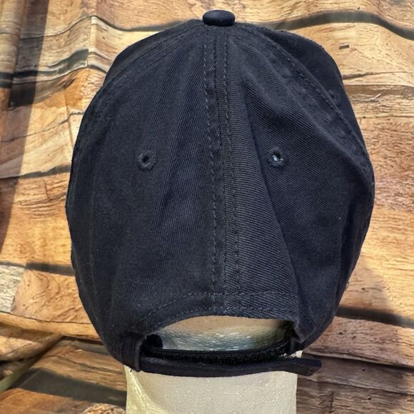 Adirondacks Bear Paw Navy Blue Baseball Cap Hat Embroidered Outdoor Hiking Camp - Picture 3 of 8